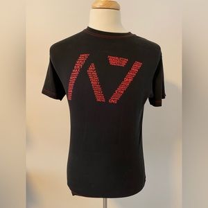 A7 Strongwear Bar Grip Men’s T-Shirt a Black/Red gym powerlifting